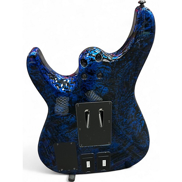 Used Schecter Guitar Research Sun Valley Super Shredder FR-S Blue Reign Solid Body Electric Guitar