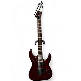 Used ESP LTD MH200 See Thru Black Cherry Solid Body Electric Guitar