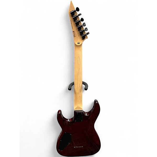 Used ESP LTD MH200 See Thru Black Cherry Solid Body Electric Guitar