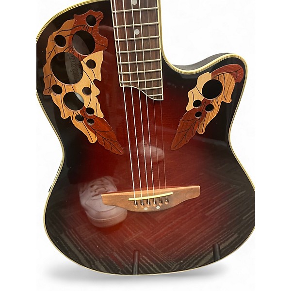 Used Ovation CS257 Celebrity Tobacco Burst Acoustic Electric Guitar