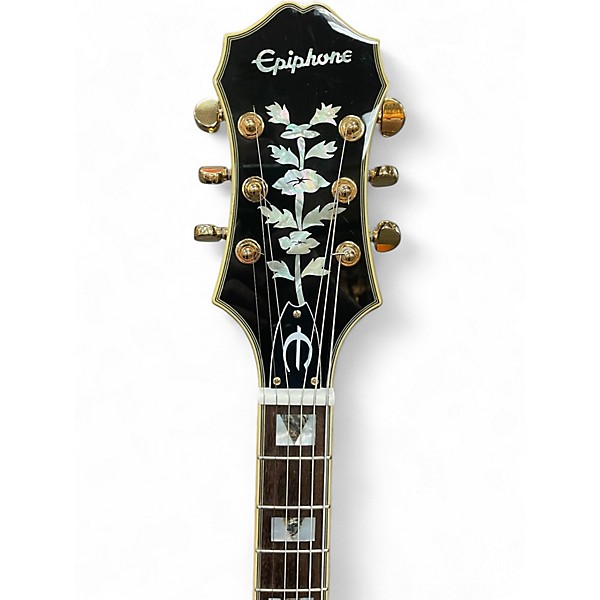 Used 2023 Epiphone Broadway Left Handed Vintage Sunburst Hollow Body Electric Guitar