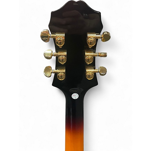 Used 2023 Epiphone Broadway Left Handed Vintage Sunburst Hollow Body Electric Guitar