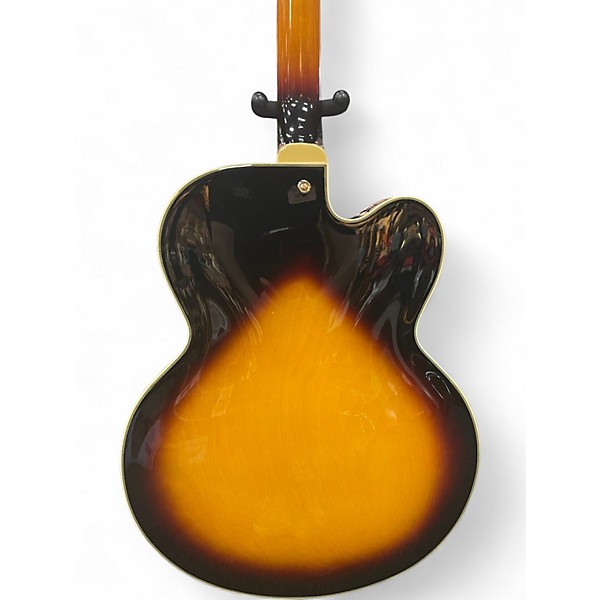 Used 2023 Epiphone Broadway Left Handed Vintage Sunburst Hollow Body Electric Guitar