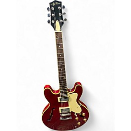 Used Jay Turser 335 style RED Hollow Body Electric Guitar