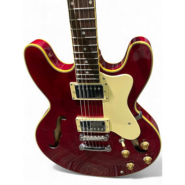 Used Jay Turser 335 style RED Hollow Body Electric Guitar