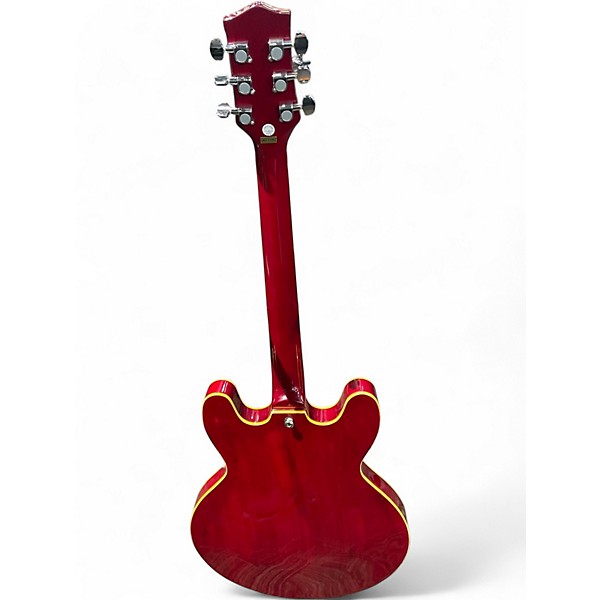 Used Jay Turser 335 style RED Hollow Body Electric Guitar