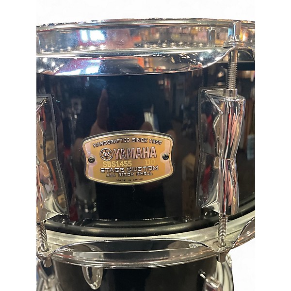 Used Yamaha 5 Piece Stage Custom BLACK Drum Kit