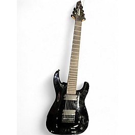 Used Jackson JS22-7 Dinky 7 String Black Solid Body Electric Guitar