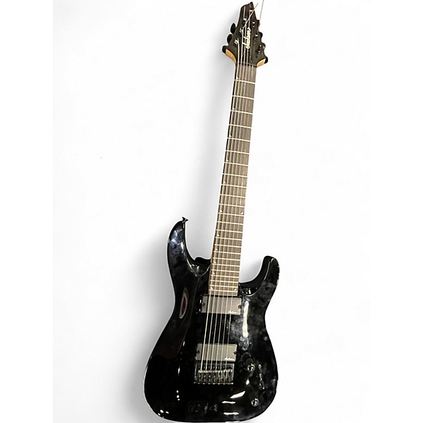 Used Jackson JS22-7 Dinky 7 String Black Solid Body Electric Guitar