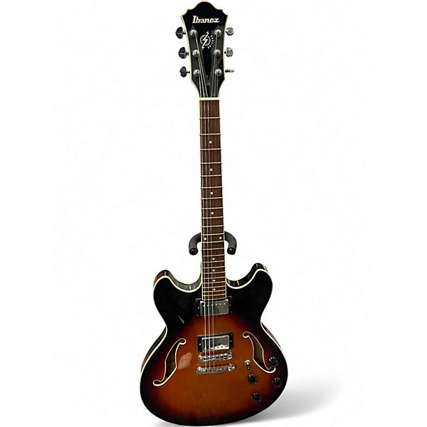 Used 2000s Ibanez AS73 Artcore Brown Sunburst Hollow Body Electric Guitar