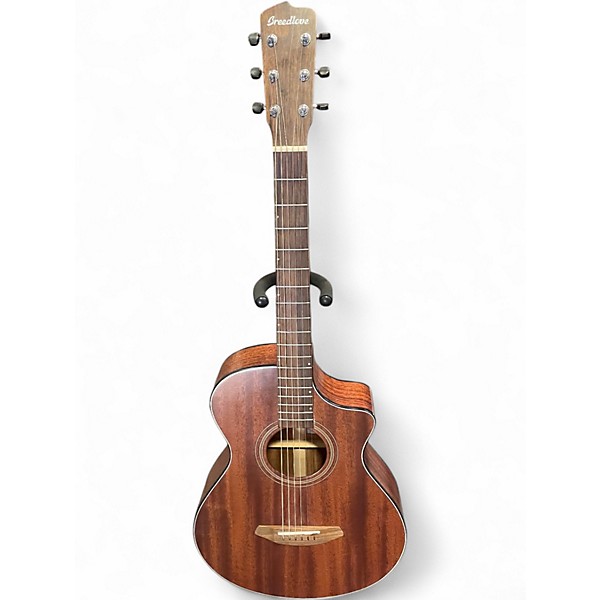 Used Breedlove Wildwood Concertina Satin ce Mahogany Acoustic Electric Guitar