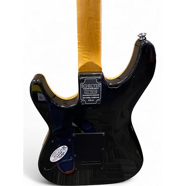Used Schecter Guitar Research CALIFORNIA CLASSIC QUILTED BLACK Solid Body Electric Guitar