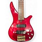 Used Yamaha RBX765A Trans Red Electric Bass Guitar