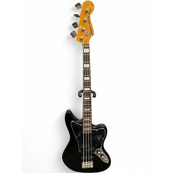 Used Squier Jaguar Bass Black Onyx Electric Bass Guitar