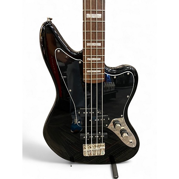 Used Squier Jaguar Bass Black Onyx Electric Bass Guitar