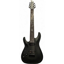 Used Schecter Guitar Research Damien 7 String Black Solid Body Electric Guitar