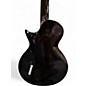 Used ESP EC1000 Deluxe Black and White Solid Body Electric Guitar