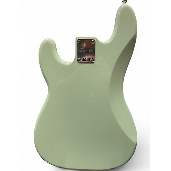 Used Squier Precision Bass Surf Green Electric Bass Guitar