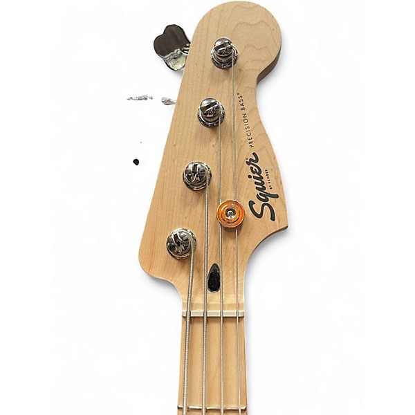Used Squier Precision Bass Surf Green Electric Bass Guitar