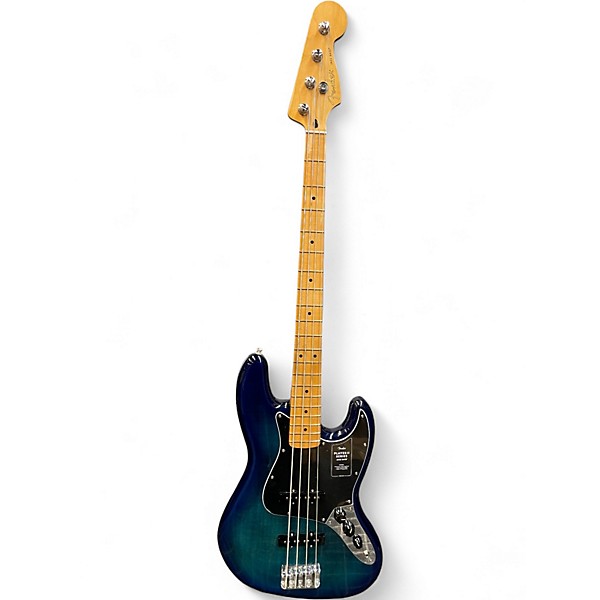 Used Fender Player Jazz Bass BLUE BURST Electric Bass Guitar