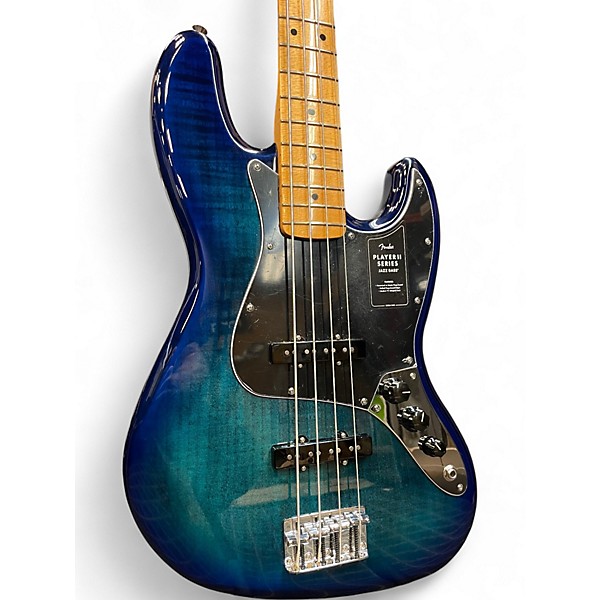 Used Fender Player Jazz Bass BLUE BURST Electric Bass Guitar
