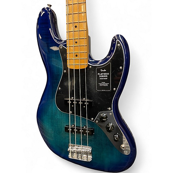 Used Fender Player Jazz Bass BLUE BURST Electric Bass Guitar