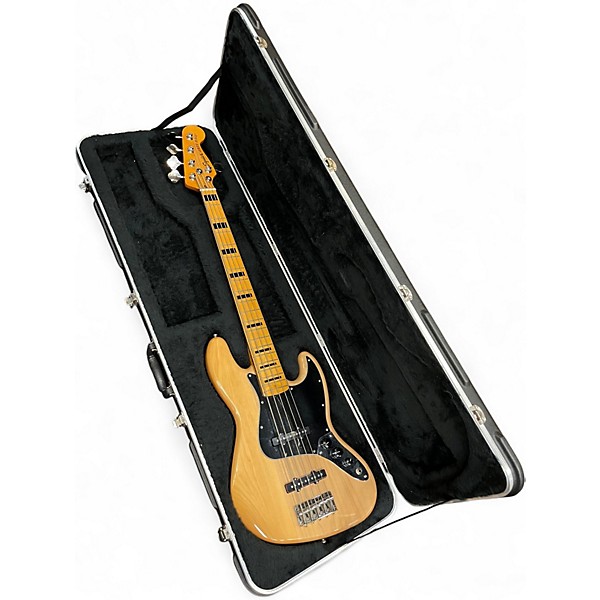 Used Squier Vintage Modified Jazz Bass V Natural Electric Bass Guitar