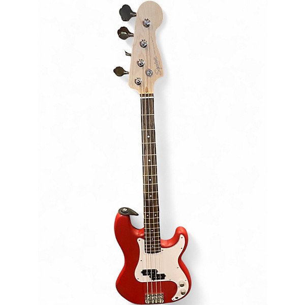 Used Squier Precision Bass Dakota Red Electric Bass Guitar