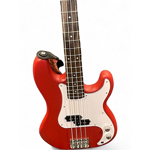 Used Squier Precision Bass Dakota Red Electric Bass Guitar