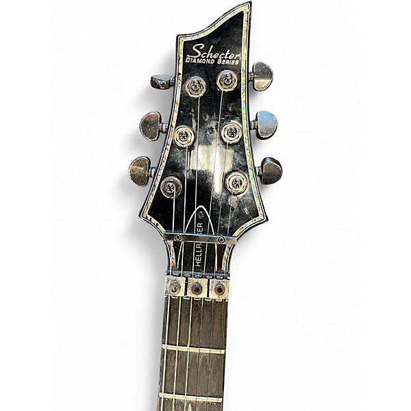 Used Schecter Guitar Research Hellraiser C1 Floyd Rose Antique White Solid Body Electric Guitar