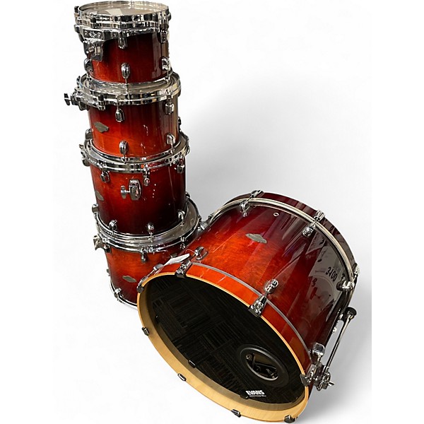 Used TAMA 5 Piece Starclassic red fade Drum Kit