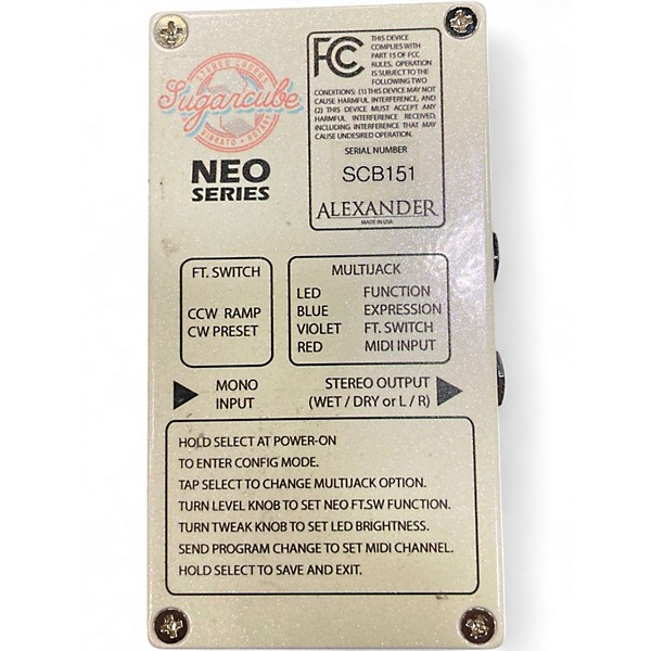 Used Alexander SUGARCUBE Effect Pedal