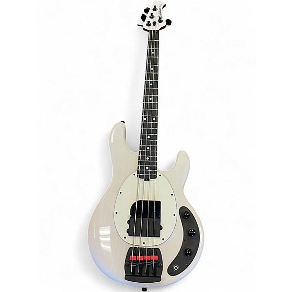 Used 2025 Ernie Ball Music Man Tim Commerford Artist Series StingRay Passive  Fight Night White Electric Bass Guitar