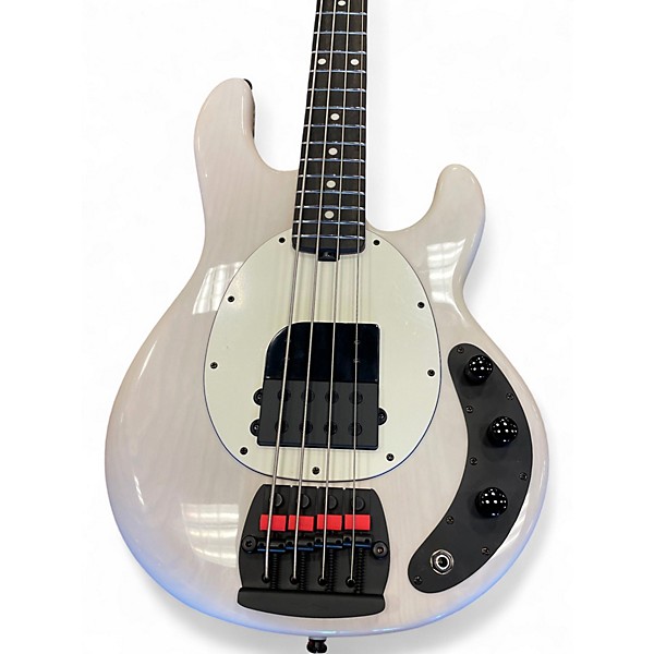 Used 2025 Ernie Ball Music Man Tim Commerford Artist Series StingRay Passive  Fight Night White Electric Bass Guitar