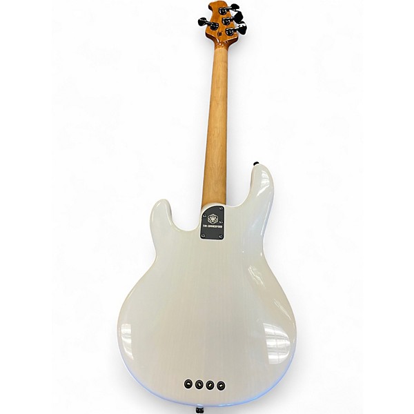Used 2025 Ernie Ball Music Man Tim Commerford Artist Series StingRay Passive  Fight Night White Electric Bass Guitar