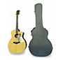 Used Taylor 214CE Deluxe DLX Sunset Blvd Grand Auditorium Ovangkol Natural Acoustic Electric Guitar thumbnail