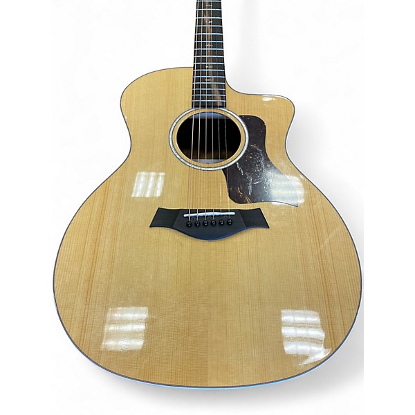 Used Taylor 214CE Deluxe DLX Sunset Blvd Grand Auditorium Ovangkol Natural Acoustic Electric Guitar