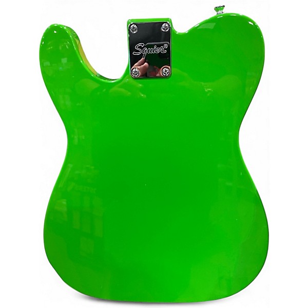 Used Squier Paranormal Esquire Apple Green Solid Body Electric Guitar
