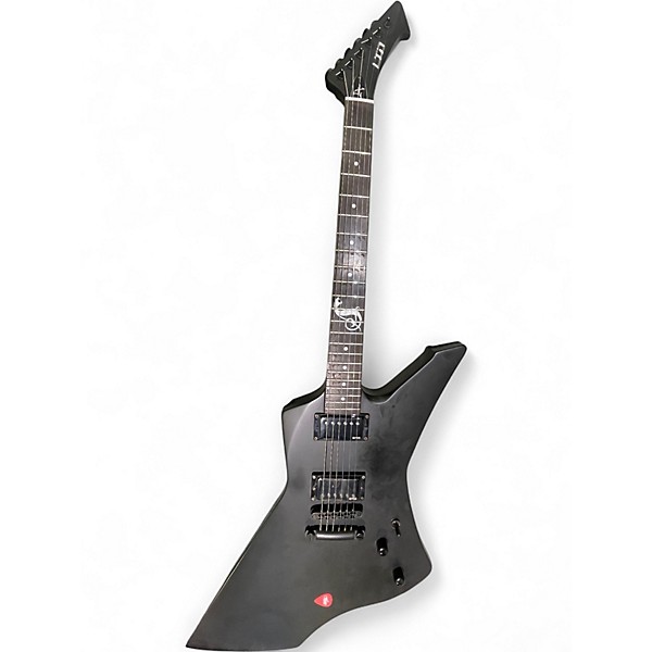 Used ESP LTD James Hetfield Snakebyte BLACK Solid Body Electric Guitar