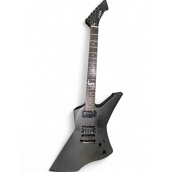 Used ESP LTD James Hetfield Snakebyte BLACK Solid Body Electric Guitar