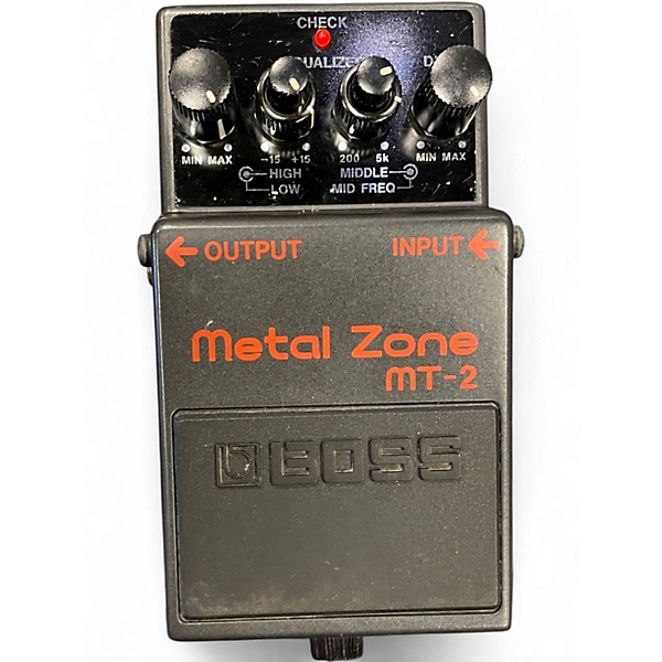 Used BOSS MT2 Metal Zone Distortion Effect Pedal