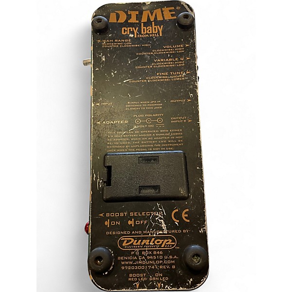 Used Dunlop Dime Cry baby From Hell Effect Pedal