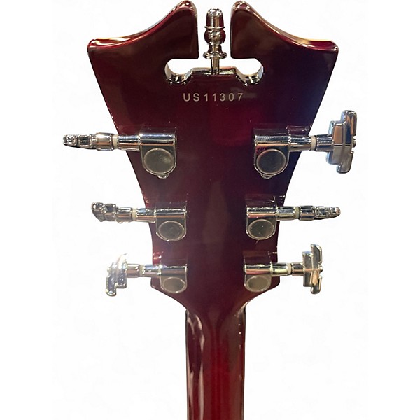 Used D'Angelico DAPSSTWINCSCB Trans Red Hollow Body Electric Guitar
