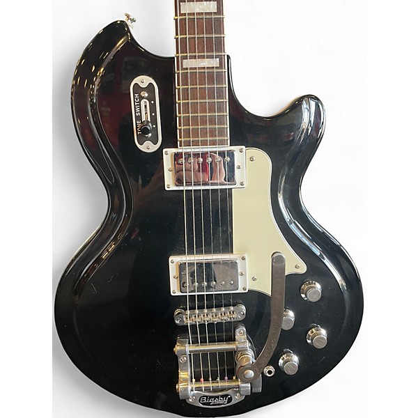 Used Eastwood AIRLINE 59' CORONADO DLX Black Solid Body Electric Guitar