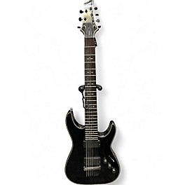 Used Schecter Guitar Research Hellraiser C7 7 String Black Solid Body Electric Guitar