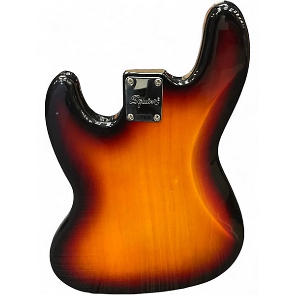 Used Squier Affinity Jazz Bass 2 Color Sunburst Electric Bass Guitar