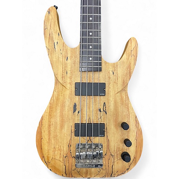 Used DBZ Guitars BAR4SM Spalted Maple Electric Bass Guitar