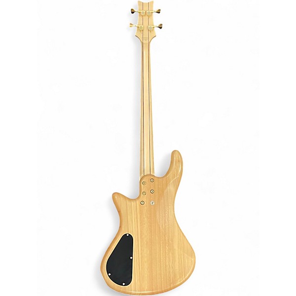 Used Schecter Guitar Research Stiletto Custom 4 String SATIN NATURAL Electric Bass Guitar