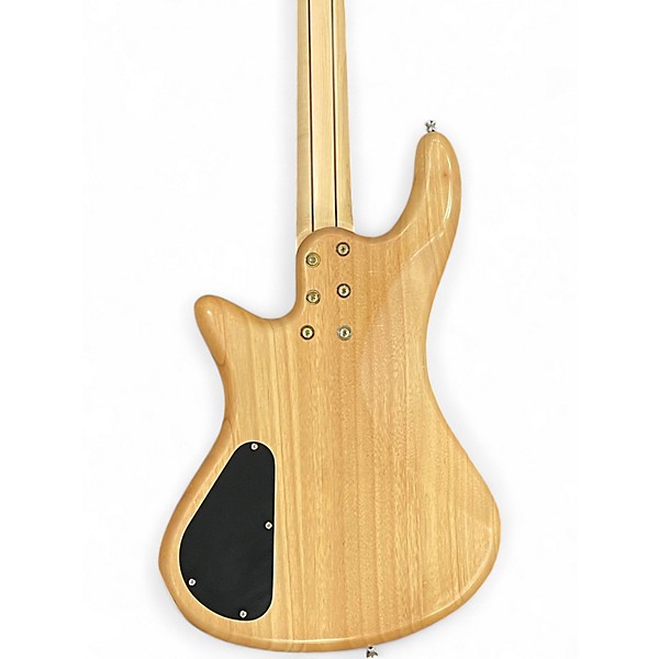 Used Schecter Guitar Research Stiletto Custom 4 String SATIN NATURAL Electric Bass Guitar