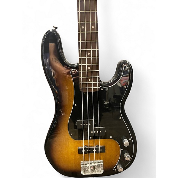 Used Squier Affinity Precision Bass 2 Color Sunburst Electric Bass Guitar